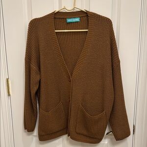 Brown Women's Sweater Cardigan